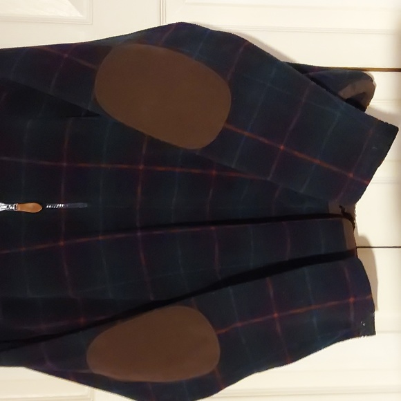 🎃🎃🎃VINTAGE POLO SPORT FLEECE PULLOVER PLAID CLASSIC SIZE L - Picture 2 of 8